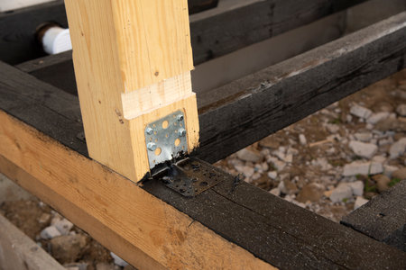 Waterproofing of wooden boardsの写真素材