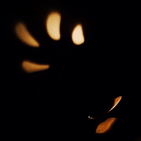Shadow of a candle burner.の素材