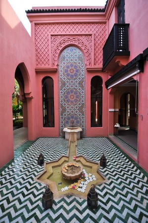 Morocco style buildingの写真素材