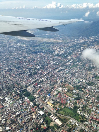 Chiang Mai city aerial viewの素材