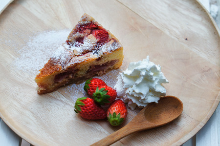 Strawberry cheesecakeの写真素材