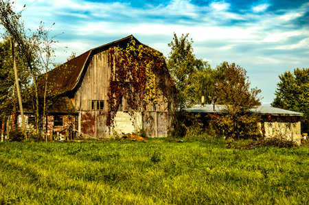 An Old Barnの写真素材