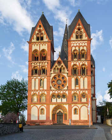 Cathedral of Limburg an de Lahn, Hesse, Germanyの写真素材