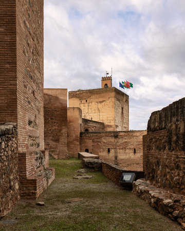 Tower of the Alhambra, Granada, Spainのeditorial素材