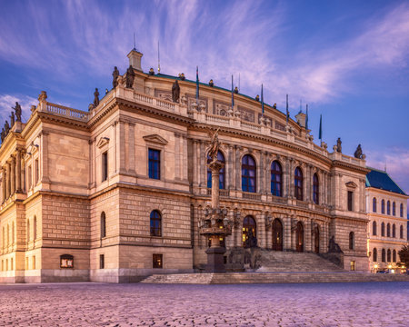 Rudolfinium in Prague, Czech Republicの写真素材