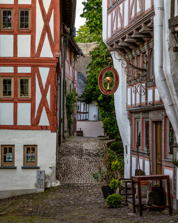 Street in the Old town of Limburg an der Lahn in Germany