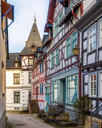 Colorful houses in Petite France district of Strasbourg, France