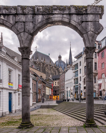 The old town of Antwerp, Belgium, with its medieval architectureのeditorial素材