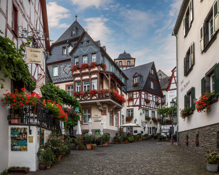View of the historic center of Beilstein, Germanyのeditorial素材