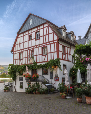 Old houses in the old town of Beilstein, Germanyのeditorial素材