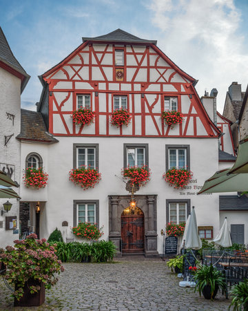 Old houses in the old town of Beilstein, Germanyのeditorial素材