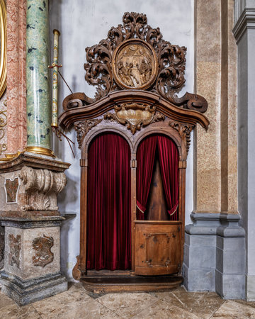 Interior of the Church of St. Nicholas in Stockholm.のeditorial素材