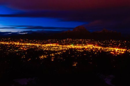 Sedona at Nightの写真素材