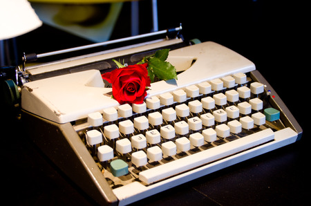 An old typewriter that only writes love lettersの写真素材