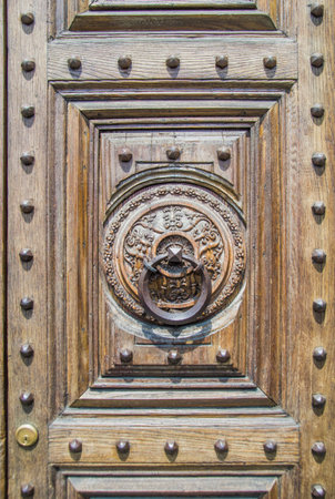 beautiful historic building knocker important for history, art and architecture