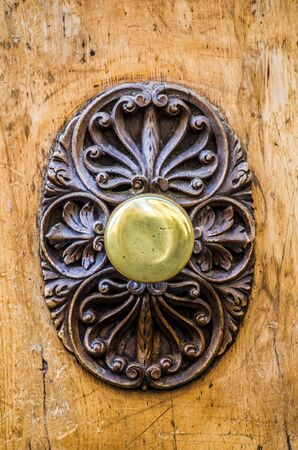 beautiful handle of historic building important for history, art and architecture, の写真素材