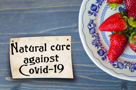 Back to nature, natural food that can fight Covid-19 and defeat the pandemicの写真素材