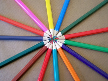 Pencils (several colors)の写真素材