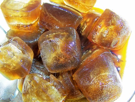 Several coffee ice cubesの写真素材