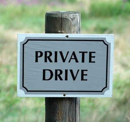 Private Drive Signの写真素材