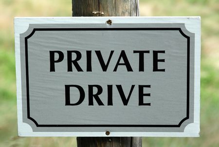 Private Drive Sign2の写真素材