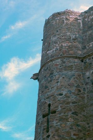 Castle Turret, Hammond Castleの写真素材