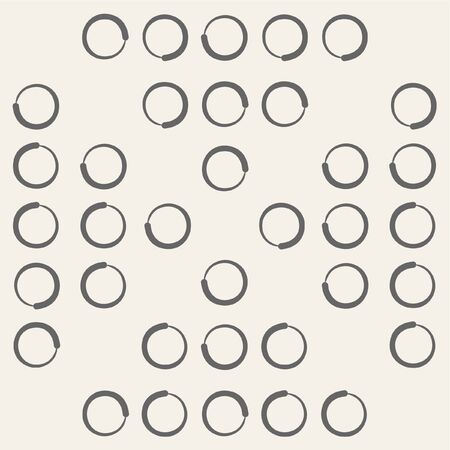 Vector seamless pattern. Simple repeating texture with circlesのイラスト素材