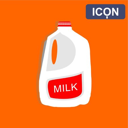 milk bottle icon vectorのイラスト素材