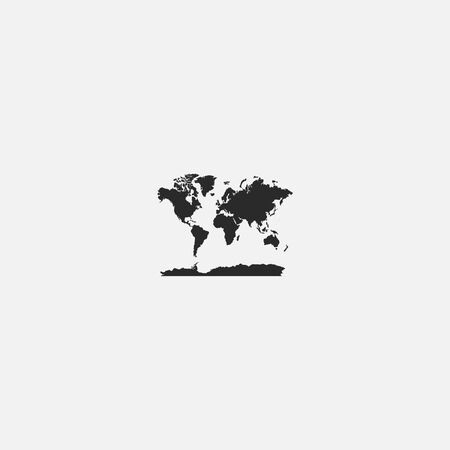 world map icon vectorのイラスト素材