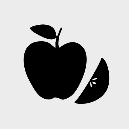 Apple icon vectorのイラスト素材
