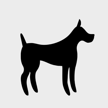 dog icon vectorのイラスト素材