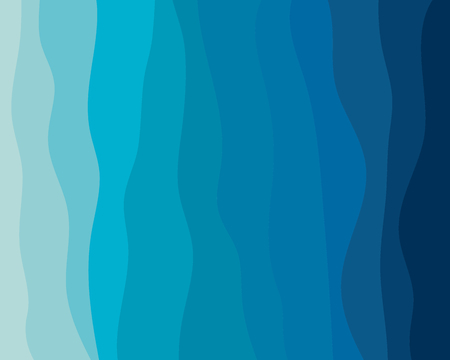 Blue wave abstract background in flat vector design styleのイラスト素材