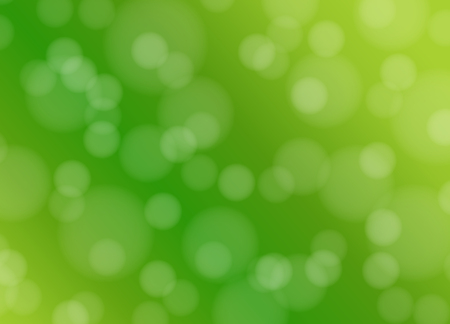 Blurred green background with bokeh soft light circles.のイラスト素材