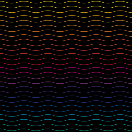 Colorful wave vector abstract background flat designのイラスト素材