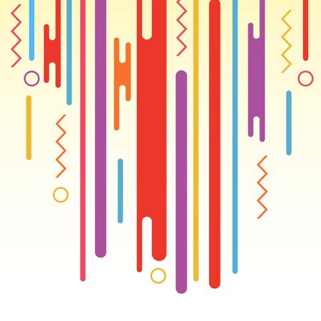 Cool geometric colorfuls shapes vector design abstract backgroundのイラスト素材