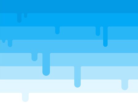 Blue line vector with dripping ice cream concept abstract background illustration.のイラスト素材