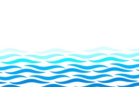 Alternating lines water blue ocean wave abstract background vector illustrationのイラスト素材
