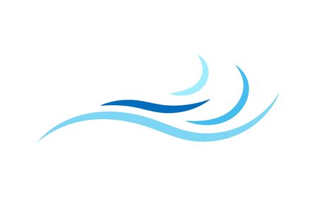 Ocean wave icon object isolated on white background vector illustrationのイラスト素材