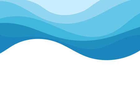 Abstract fluids wave with blank white banner background illustrationのイラスト素材