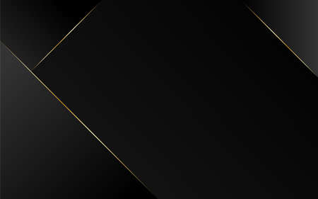 Abstract geometric line triangle gold luxury modern frame with dark minimal subtle background vector illustrationのイラスト素材