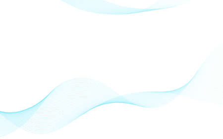 Blue sound wave vector blend on white background.のイラスト素材