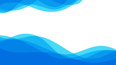 Abstract patterns blue sea ocean wave banner vector background illustrationのイラスト素材