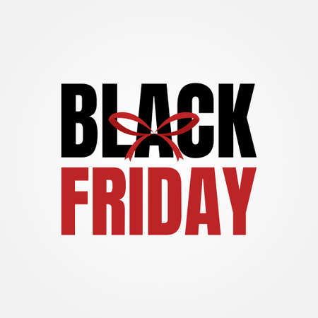 Black Friday sale special offer gift banner background vector illustration.のイラスト素材