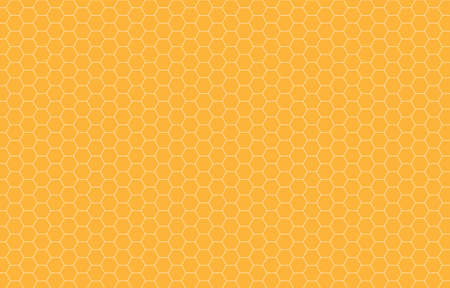 Hexagon Beehive Honeycomb yellow pattern seamless background vector illustration.の写真素材