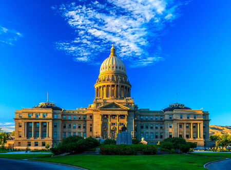 Boise, Idaho - JUNE 29, 2012: The Renaissance Revival Capitol building reflects Idaho's political, social, and economic history.のeditorial素材