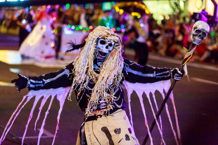 Portland, Oregon, USA - May 30, 2015: FrightTown in the Starlight Parade during Portland Rose Festival 2015.のeditorial素材