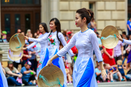 Washinton, D.C., USA - July 4, 2015: Vetnamese American Community in the annual National Independence Day Parade 2015.のeditorial素材
