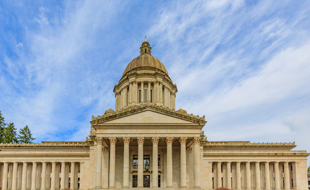 Olympia, Washington, USA - March 24, 2016: The Washington State Capitol or Legislative Building in Olympia is the home of the government of the state of Washington.のeditorial素材