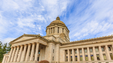 Olympia, Washington, USA - March 24, 2016: The Washington State Capitol or Legislative Building in Olympia is the home of the government of the state of Washington.のeditorial素材