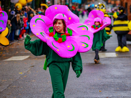 Portland, Oregon, USA - November 25, 2016: Costumed characters march in the annual My Macy's holiday...